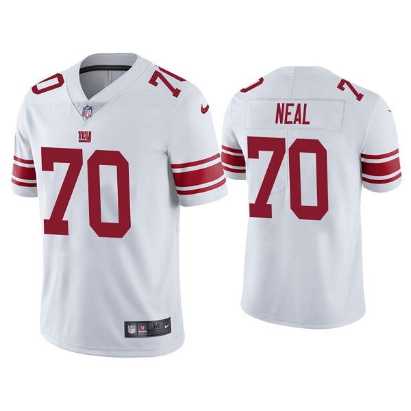 Men's New York Giants #70 Evan Neal White Vapor Untouchable Limited Stitched NFL Jersey